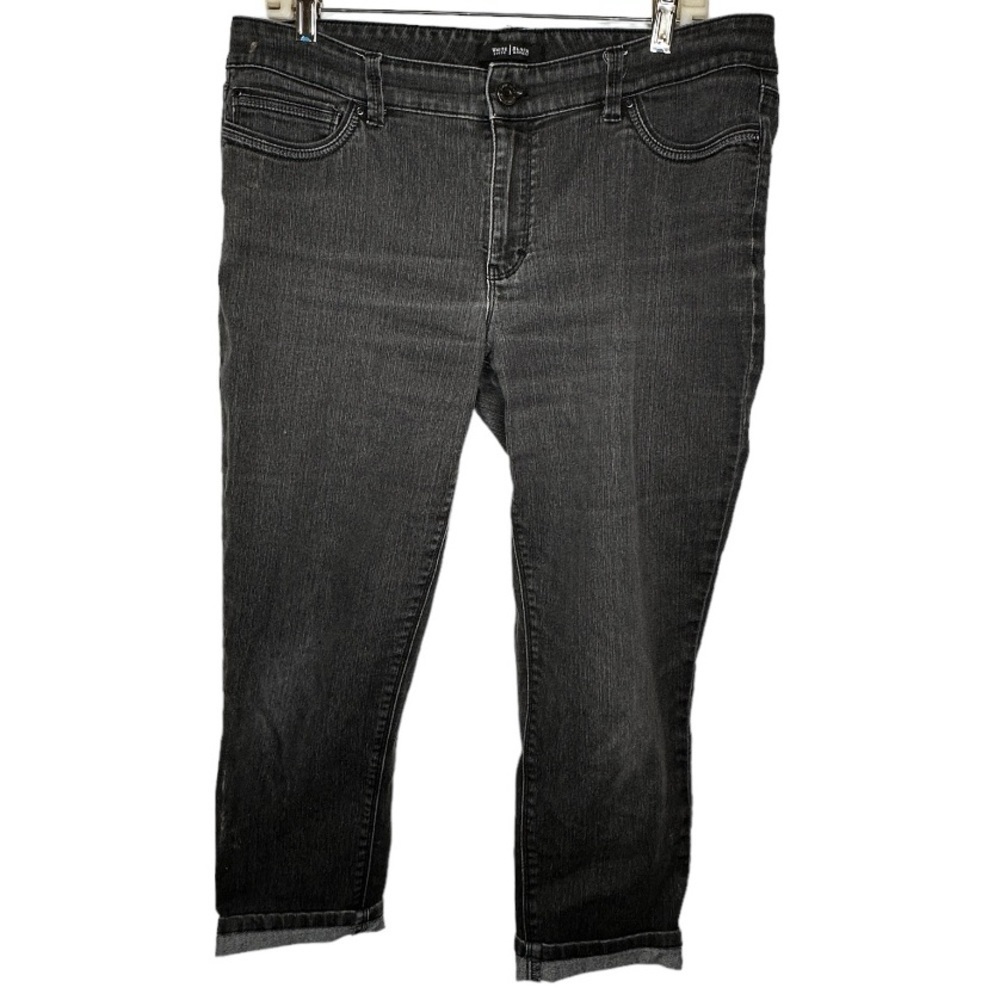 White House Black Market Skinny Crop Black Jeans